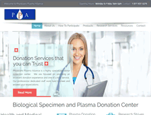 Tablet Screenshot of physiciansplasma.com